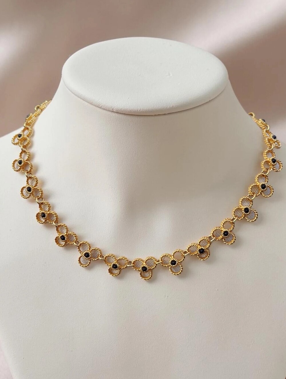 Vintage Monet Gold Swirl Necklace